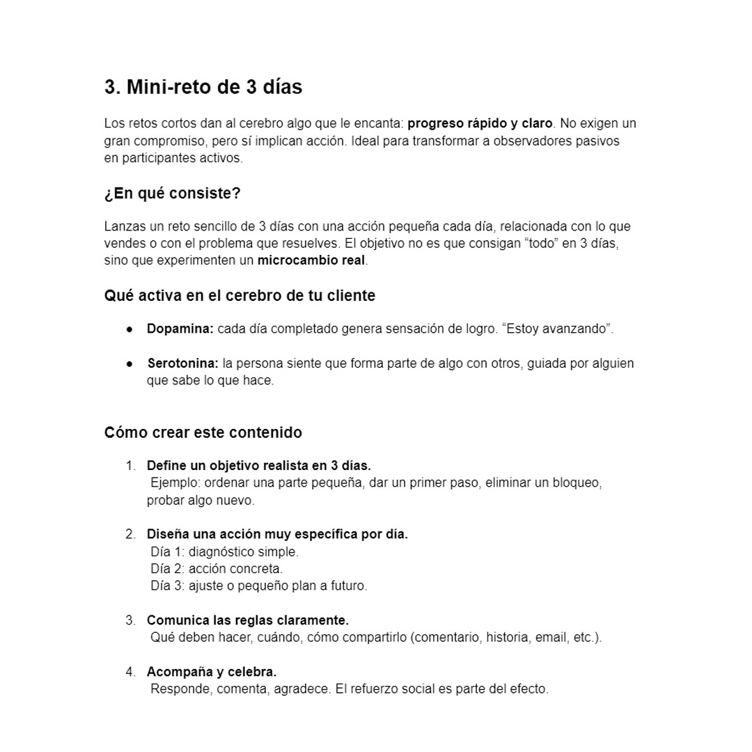 Ejemplo del contenido del ebook